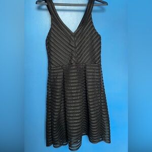 Black Sleeveless Lace Dress
